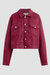 Brea Swing Trucker Jacket - Coated Beet Red