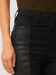 Centerfold Extreme High-Rise Super Skinny Ankle Jean - Black Coated Denim