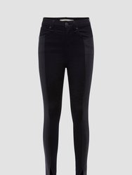 Centerfold Extreme High-Rise Super Skinny Ankle Jean - Black Coated Denim