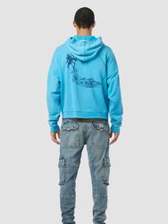 Crop Hoodie - Ocean