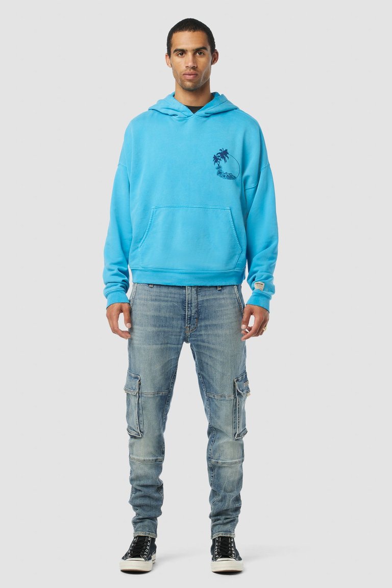 Crop Hoodie - Ocean - Ocean