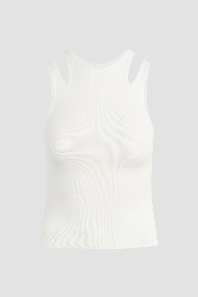 Cut Out Tank - Ecru