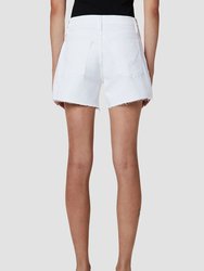 Devon High-Rise Biker Short - Spring White