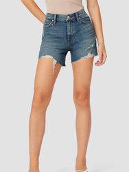 Devon High Rise Boyfriend Short - Destructed Star