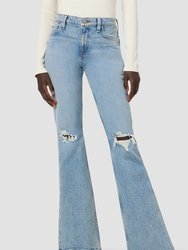 Farrah Mid-Rise Barefoot Bootcut Jean