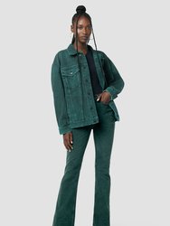 Faye Ultra High-Rise Bootcut Jeans - Overdye Scarab