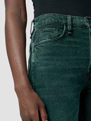 Faye Ultra High-Rise Bootcut Jeans - Overdye Scarab