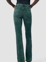 Faye Ultra High-Rise Bootcut Jeans - Overdye Scarab