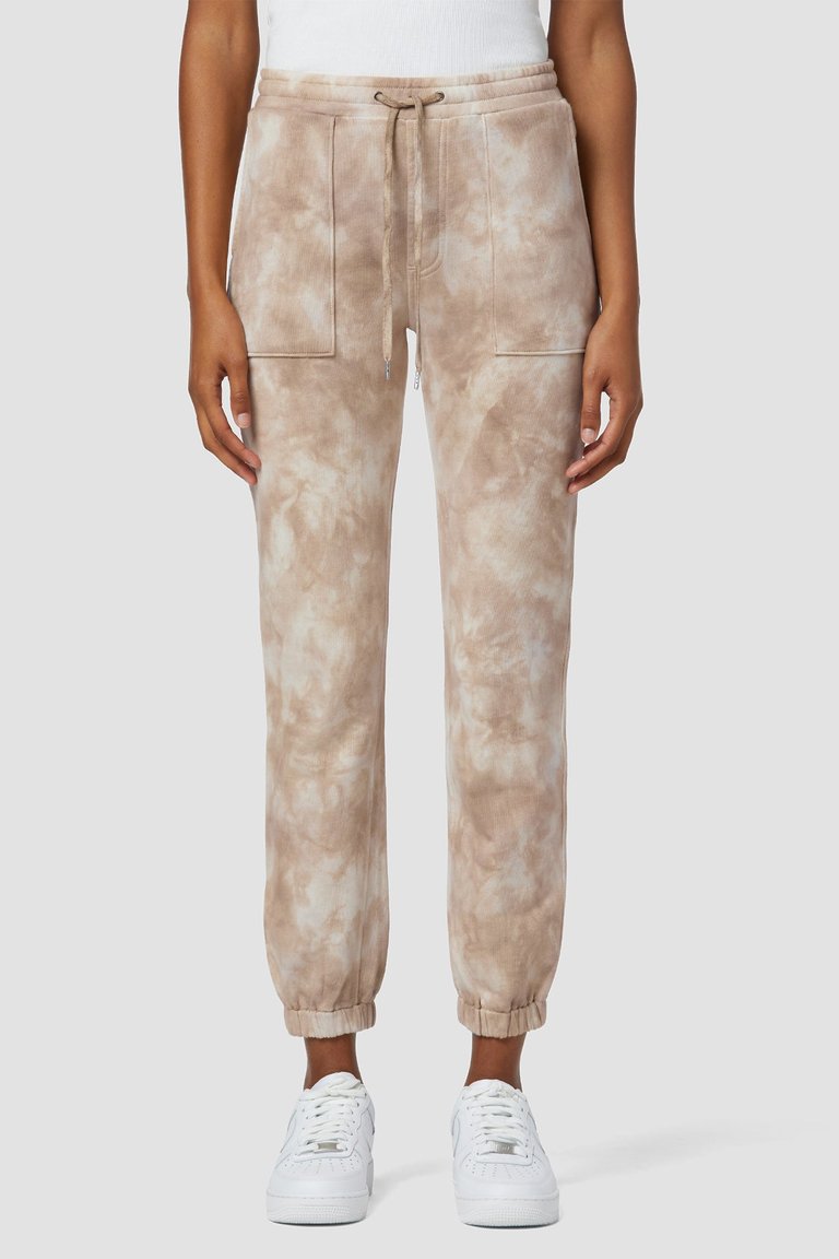 French Terry Utility Jogger - Tobacco Ice Dye