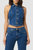 Halter Vest - Rocky Blue