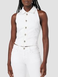 Halter Vest - White