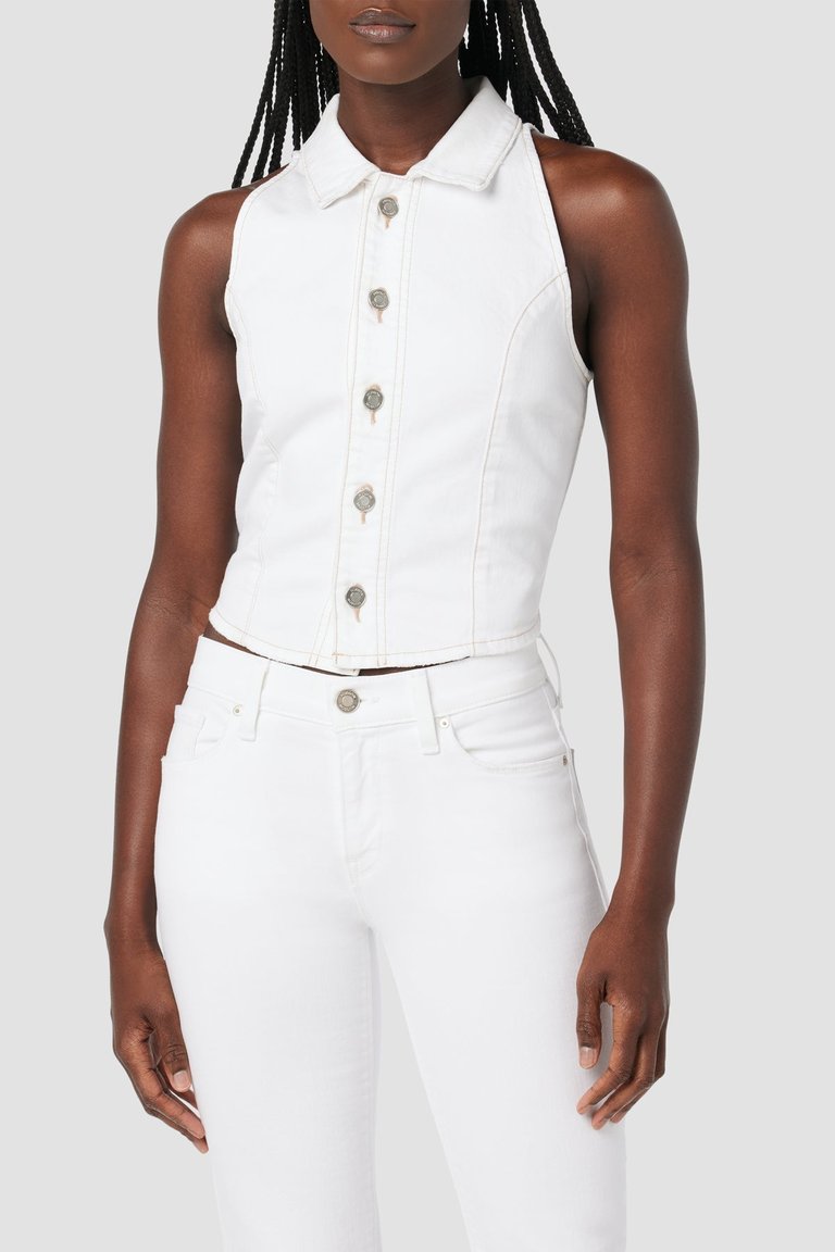 Halter Vest - White