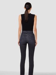 Harlow Ultra High-Rise Cigarette Ankle Jean - Eco Black