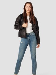 Harlow Ultra High-Rise Cigarette Ankle Jeans - Nebula