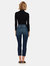 Holly High Rise Crop Straight Jeans