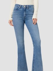 Holly High-Rise Flare Barefoot Jean - Snow Angel - Snow Angel