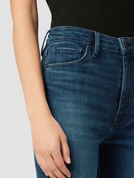 Holly High-Rise Flare Jean With Inseam Slit