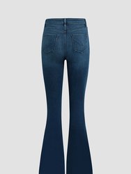 Holly High-Rise Flare Jean With Inseam Slit
