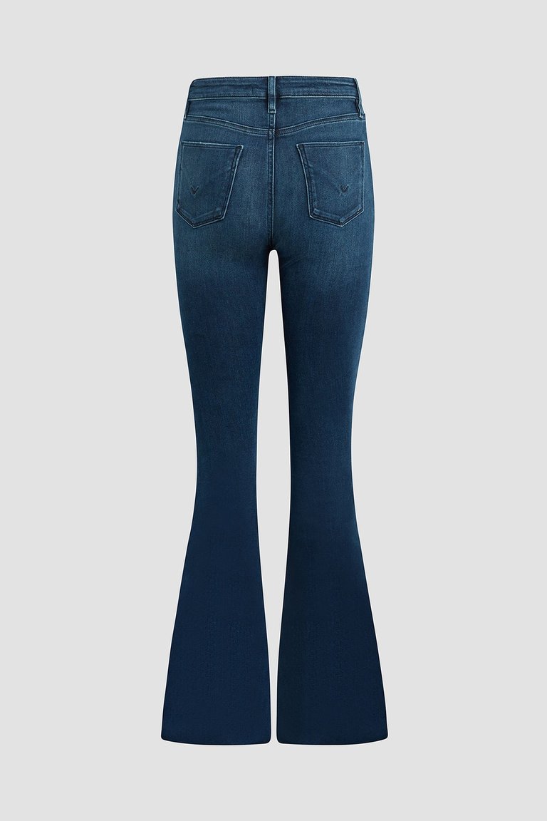 Holly High-Rise Flare Jean With Inseam Slit