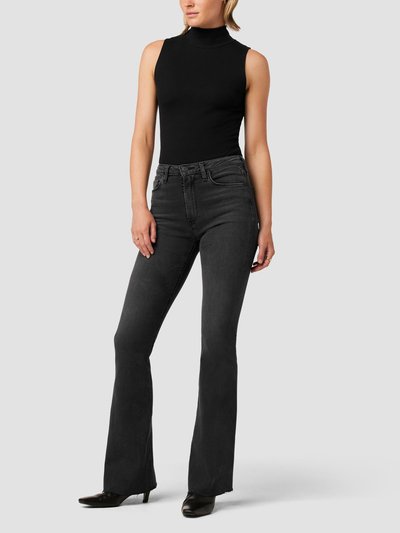 Hudson Jeans Holly High-Rise Flare Jeans - Washed Black product