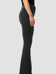 Holly High-Rise Flare Petite Jeans - Washed Black
