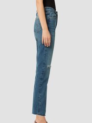 Holly High-Rise Straight Crop Jean - Blue Dreams