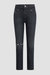 Holly High-Rise Straight Jean With Front Yoke - Washed Black