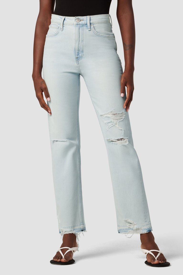 Jade High-Rise Straight Loose Fit Jeans - Aries - Aries