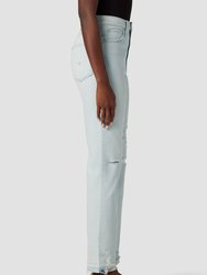 Jade High-Rise Straight Loose Fit Jeans - Aries