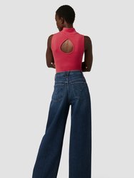 James High-Rise Wide Leg Jean - Naval