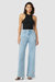 Jodie Pleated Front Yoke Wide Leg Jean - Carousel