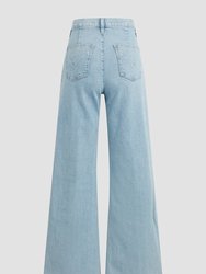 Jodie Pleated Front Yoke Wide Leg Jean