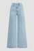 Jodie Pleated Front Yoke Wide Leg Jean