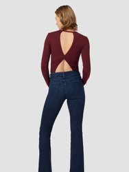 Knot Back Bodysuit - Bordeaux