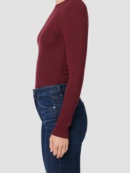 Knot Back Bodysuit - Bordeaux