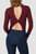 Knot Back Bodysuit - Bordeaux