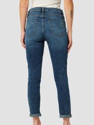 Lana Mid-Rise Slim Boyfriend Crop Jean - Journey Home Destructed