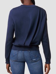 Long Sleeve Twist Back Sweater