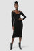 Melange Dress - Black