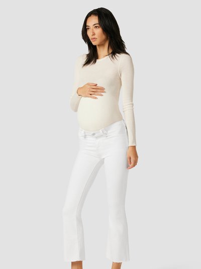 Hudson Jeans Nico Maternity Mid-Rise Bootcut Jean - White product