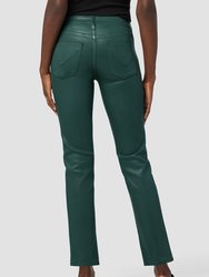 Nico Mid-Rise Straight Leg Ankle Jean - Coated Forest Walk