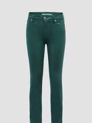 Nico Mid-Rise Straight Leg Ankle Jean - Coated Forest Walk