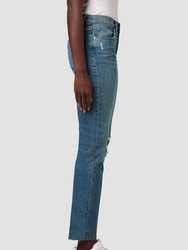 Nico Mid-Rise Straight Leg Ankle Jean - Reminisce