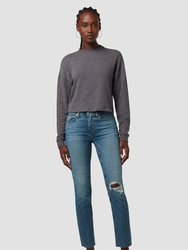 Nico Mid-Rise Straight Leg Ankle Jean - Reminisce