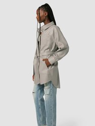 Oversized Shirt Dress - Moonrock