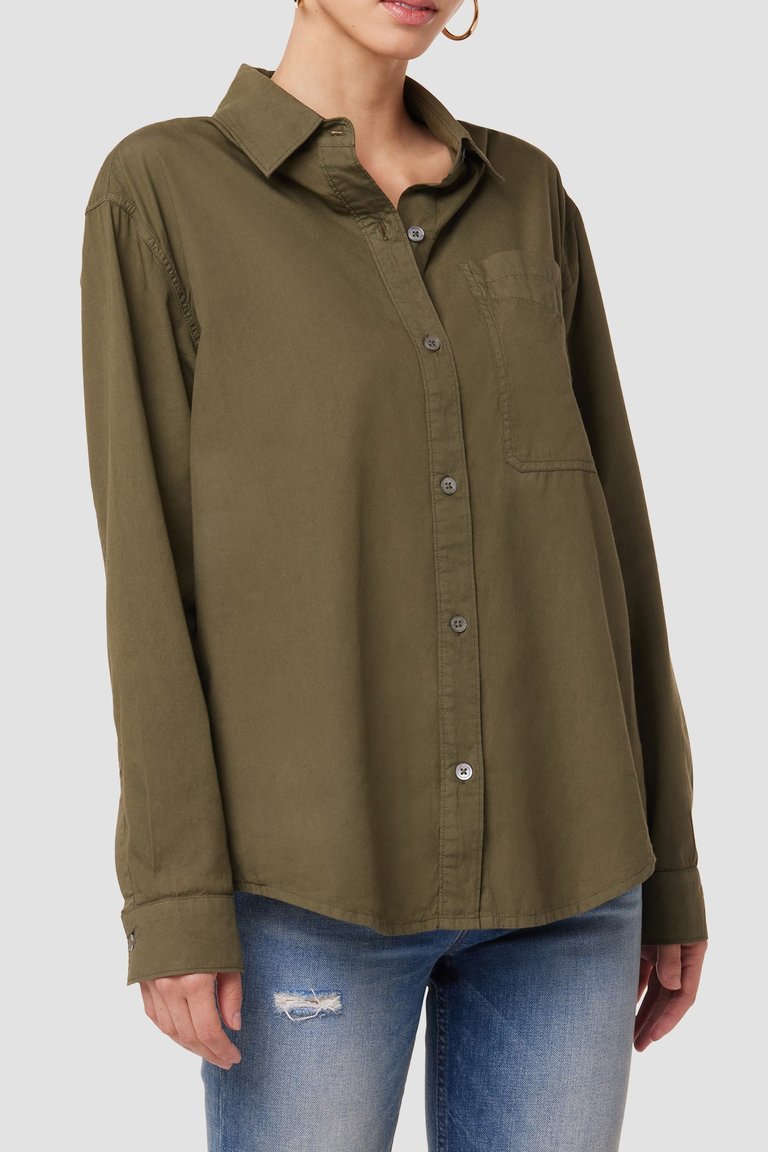 Oversized Shirt - Rifle Green - Rifle Green