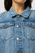 Raglan Sleeve Cropped Denim Jacket