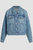 Raglan Sleeve Cropped Denim Jacket