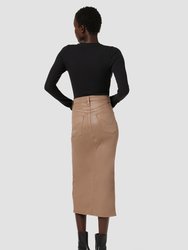 Reconstructed Skirt - Coated Hot Latte