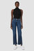 Remi High-Rise Straight Ankle Forward Seam Petite Jean With Slit Hem